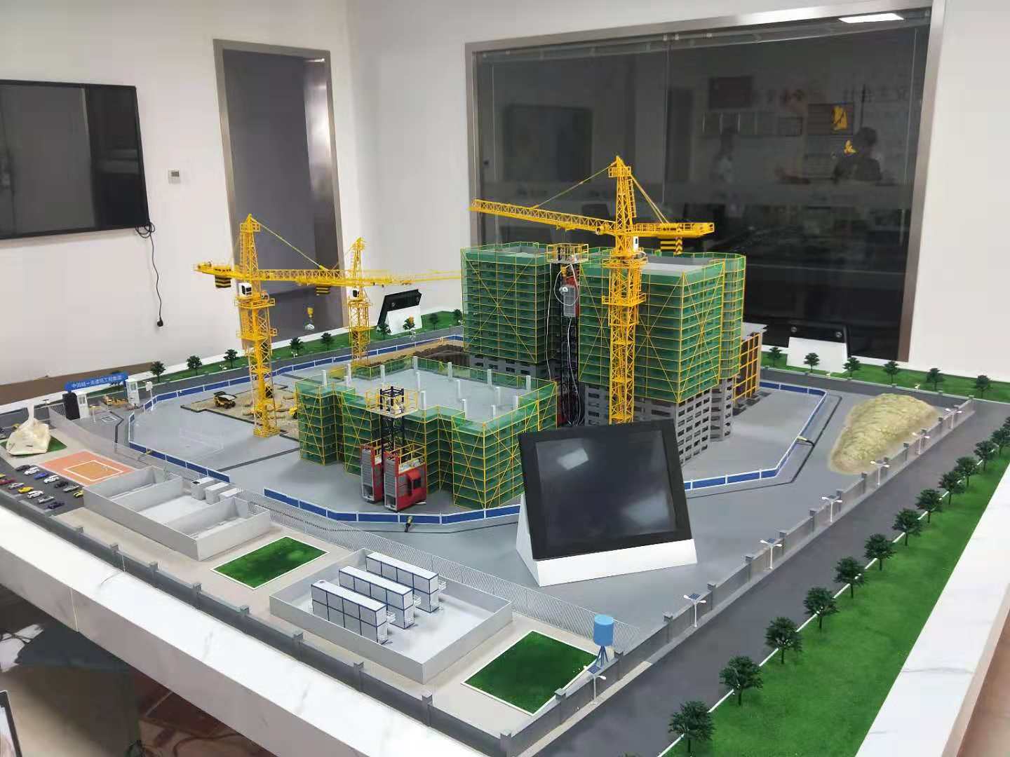 澎湖县建筑施工场景模型